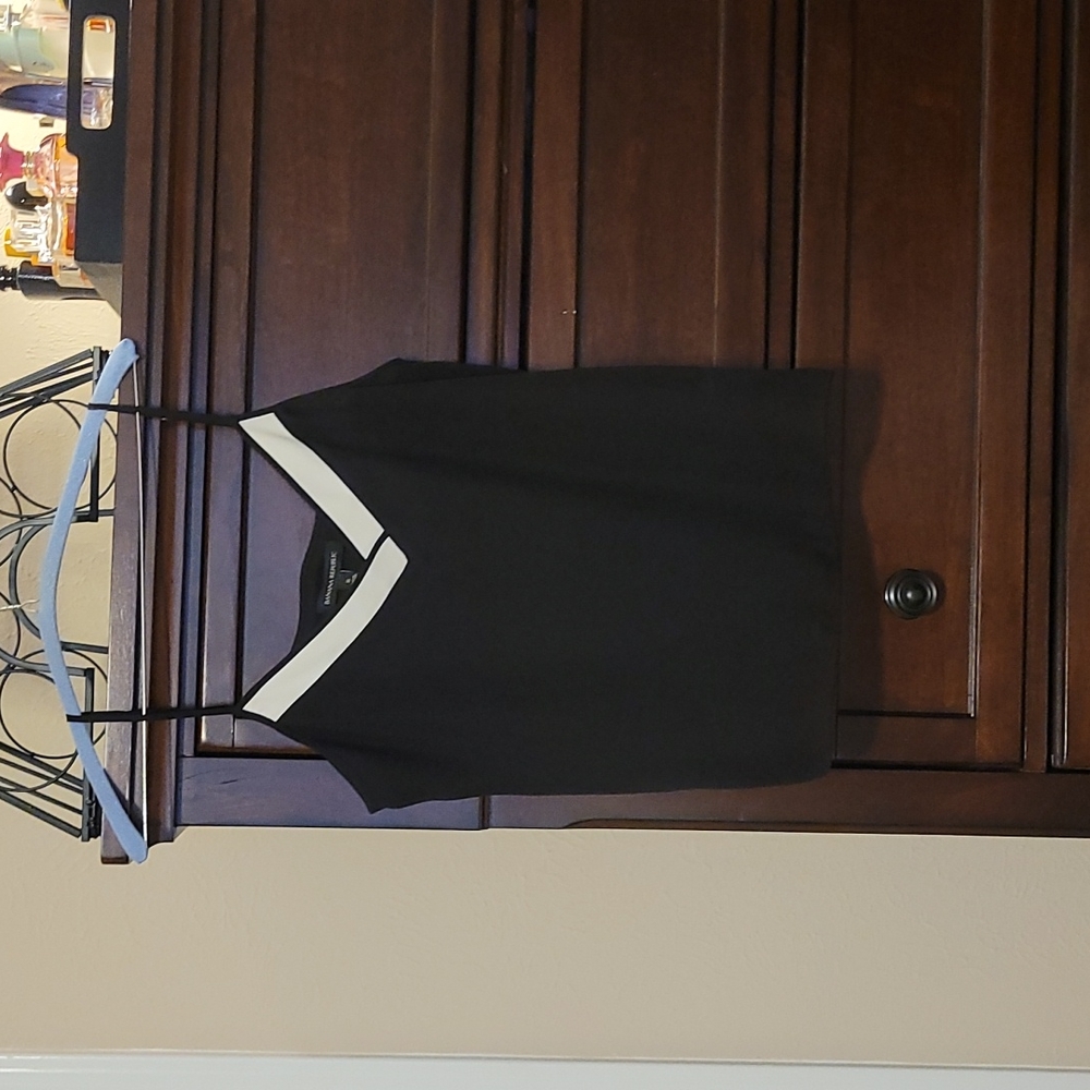 Black camisole with cream trim